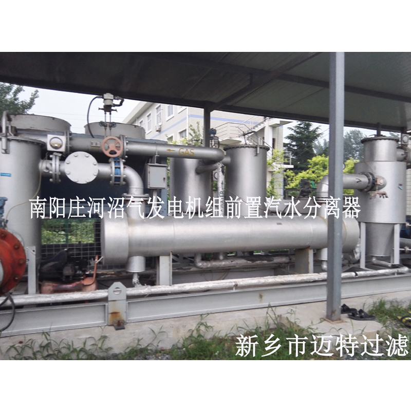 河南南陽垃圾沼氣發電廠燃燒機前氣體處理模塊，